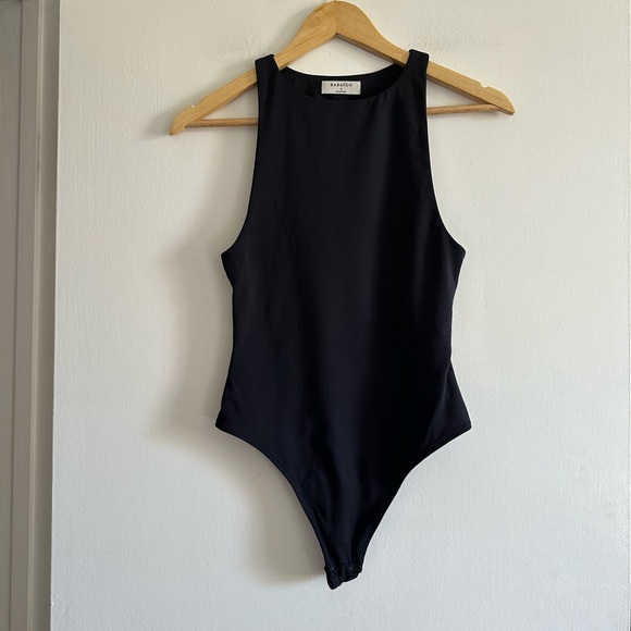 Aritzia Babaton Black Double Lined Classic Bodysuit Size Small EUC - Picture 2 of 6
